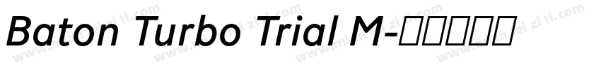 Baton Turbo Trial M字体转换